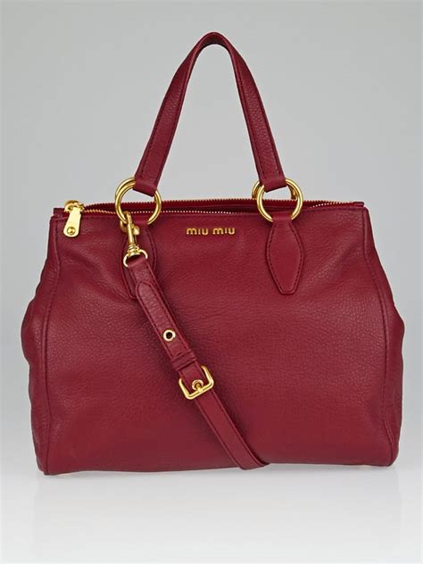 Miu Miu Vitello Caribu Shopping Bag 